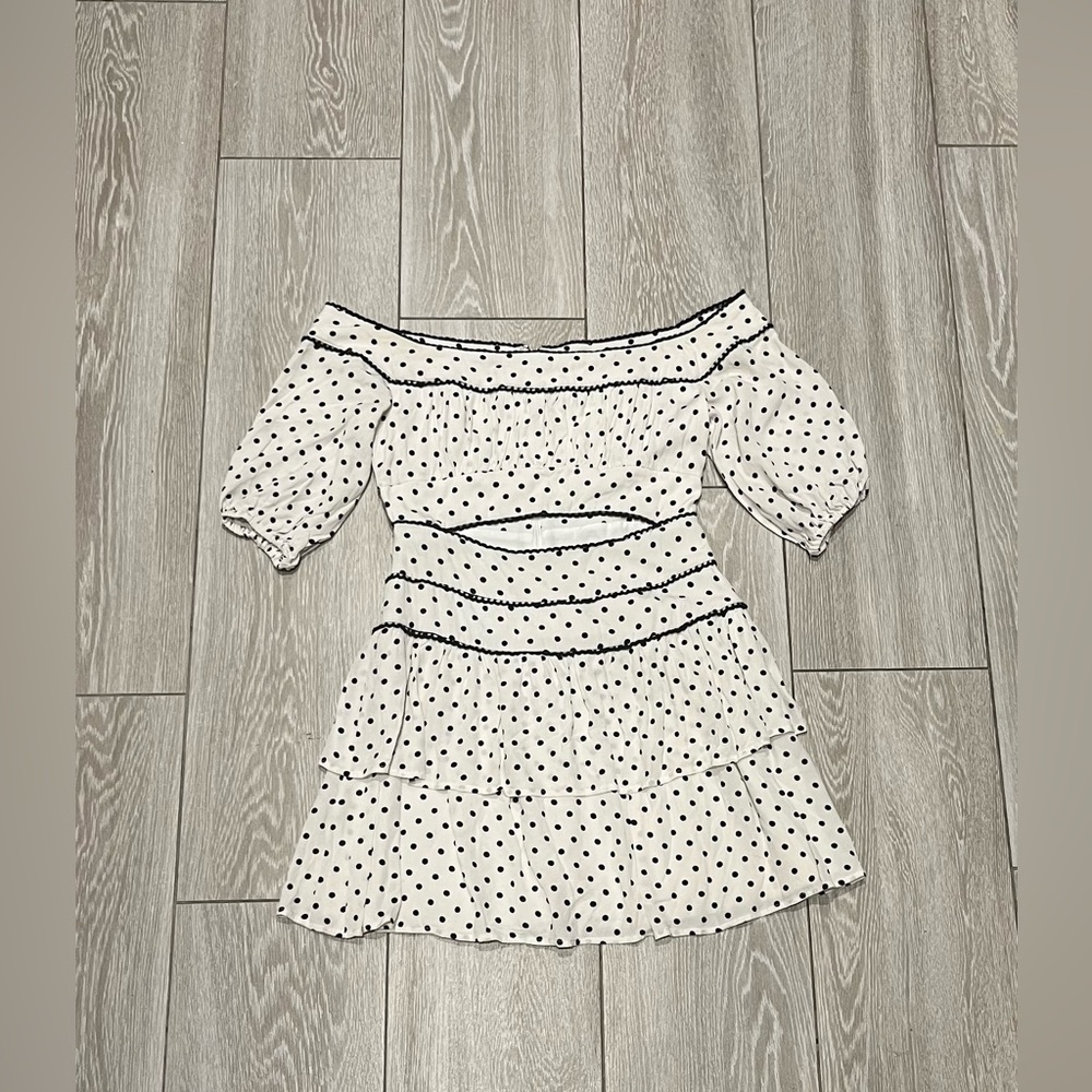 REVOLVE Lovers + Friends Polka Dot Mini Dress Size XS - Picture 3 of 9